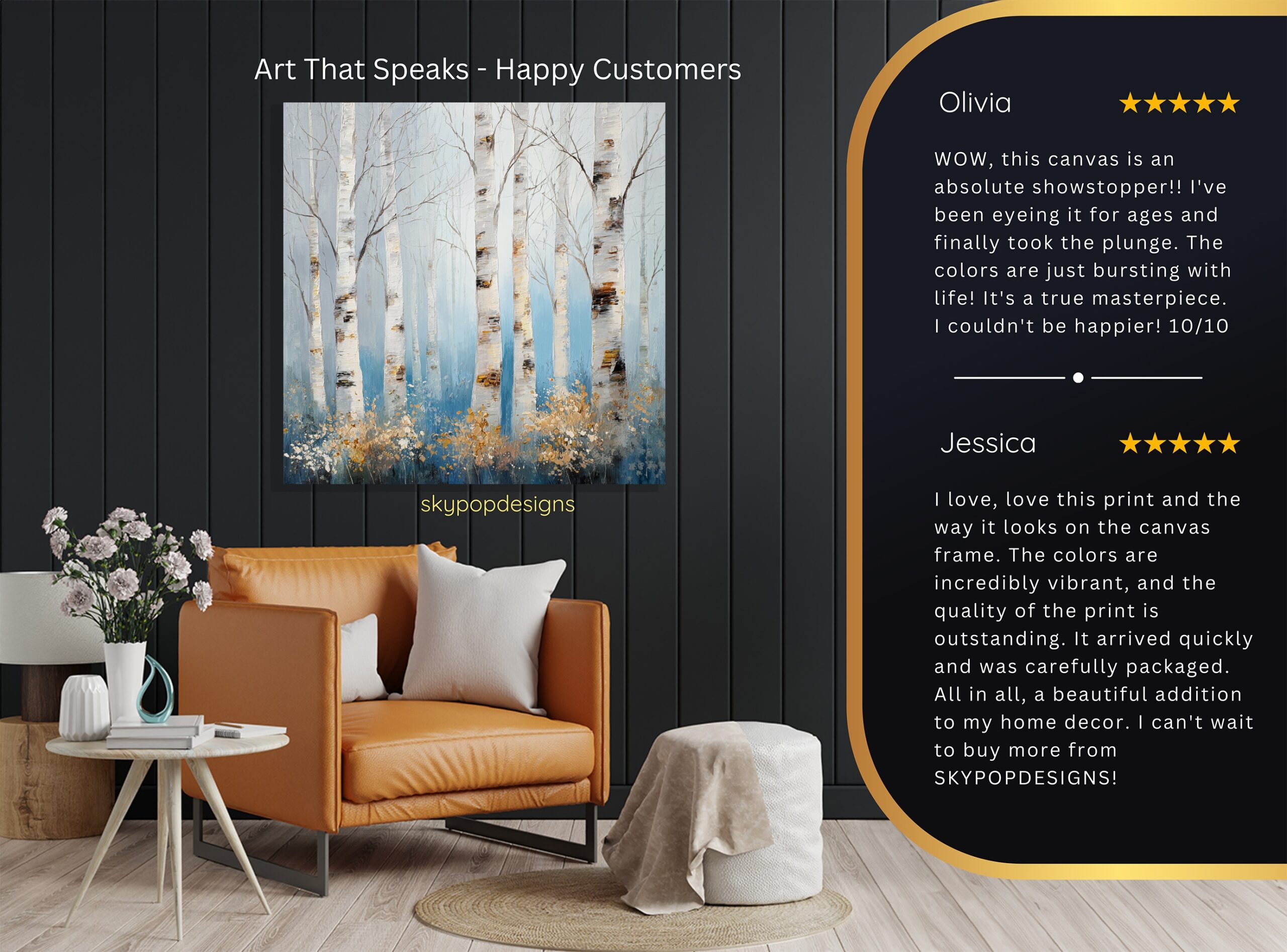 8.jpg Birch Tree Forest Art