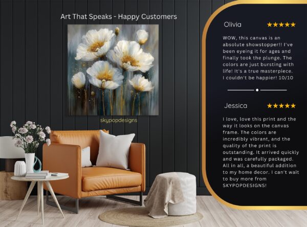 White Poppies Art