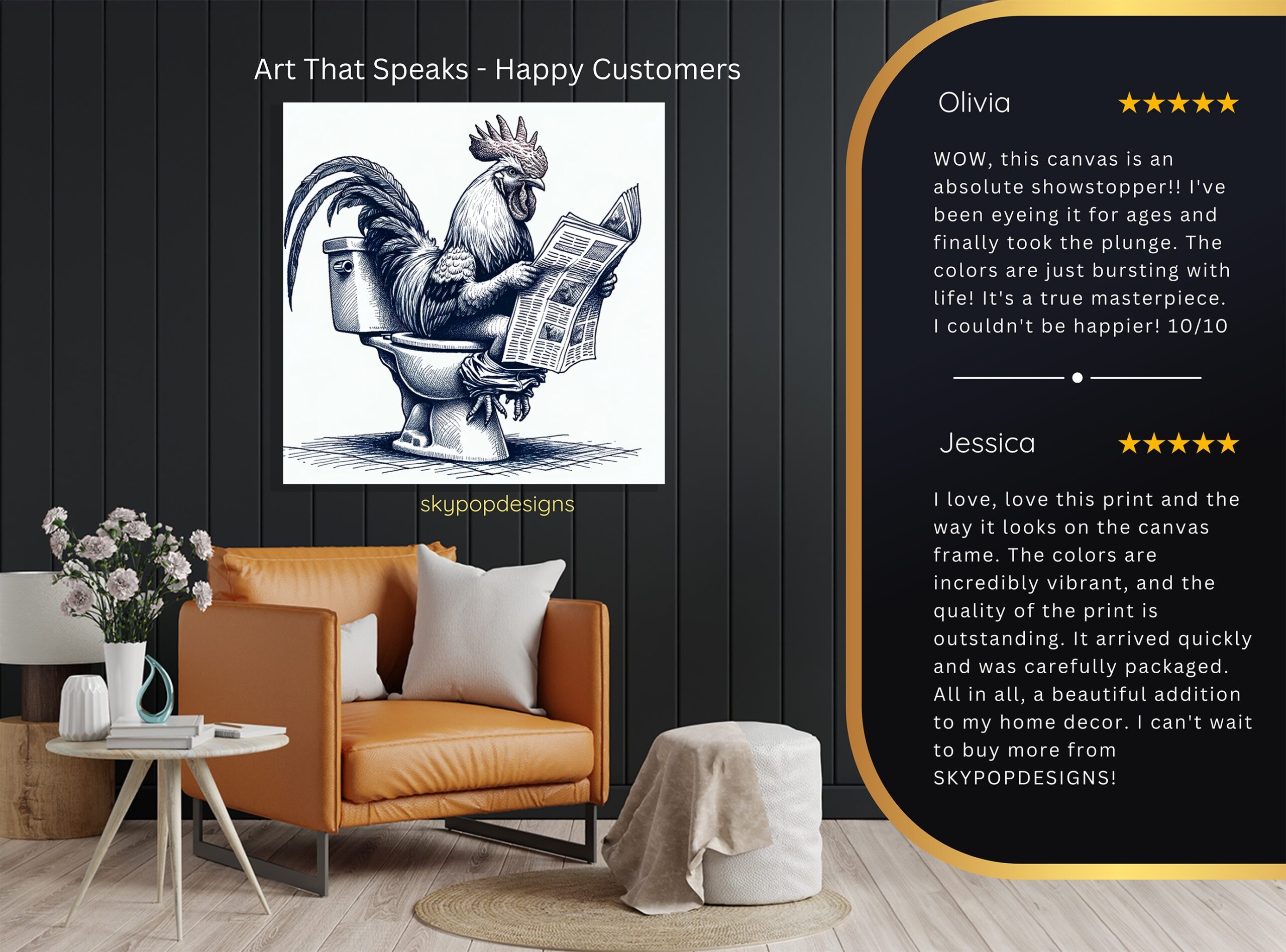 8.jpg Rooster Art