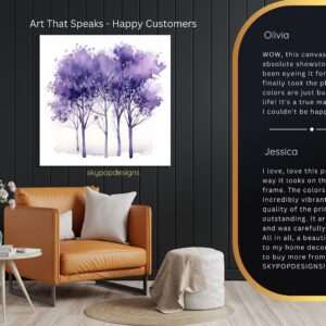 Purple Trees Art