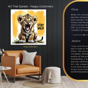 Baby Lion Roar Art