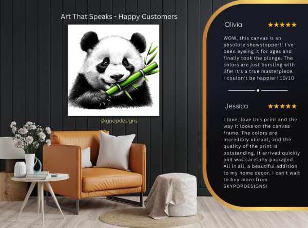 Panda Bamboo Art