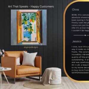 Lemon Window View Art