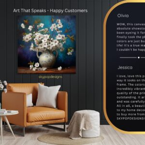 Cherry Blossoms Vase Art