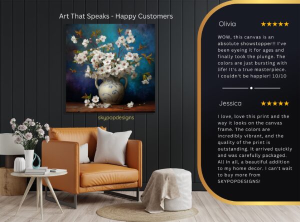 Cherry Blossoms Vase Art