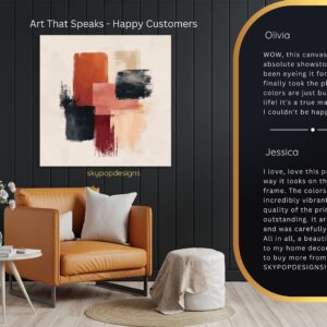 Geometric Brushstroke Art