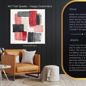 Geometric Brush Strokes Art