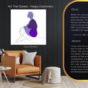 Purple Silhouette Art