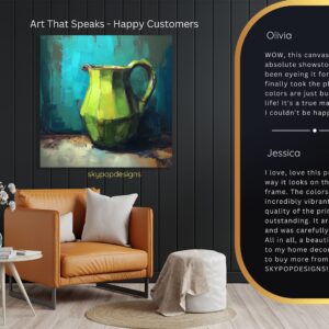 Vibrant Green Pitcher Art