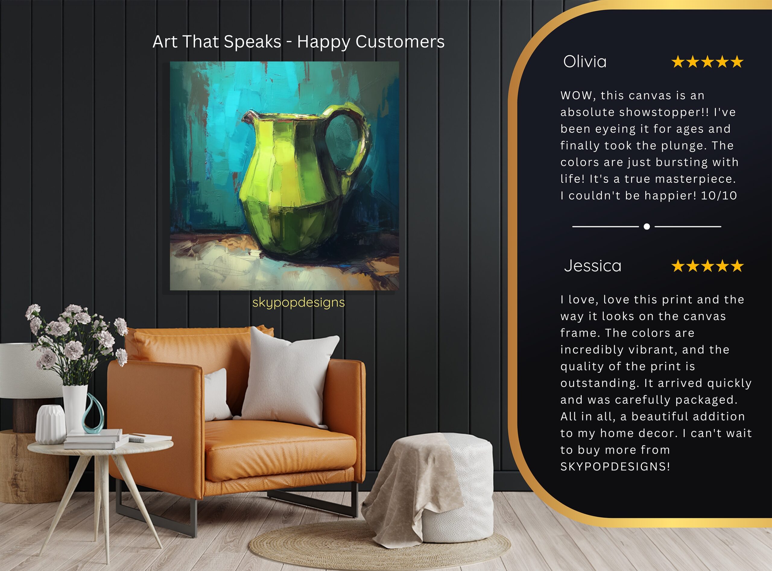 8.jpg Vibrant Green Pitcher Art