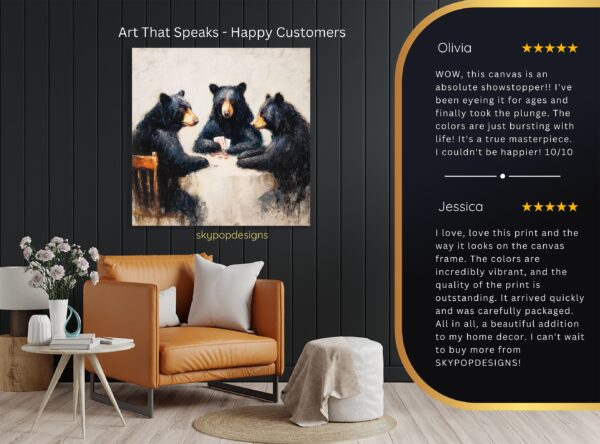Bear Poker Night Art