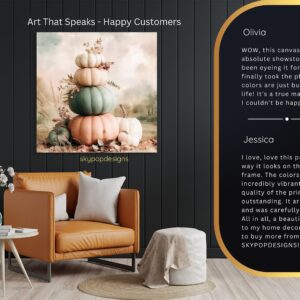 Pastel Pumpkin Stack Art
