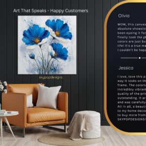 Blue Floral Art