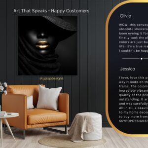 Golden Lips Art