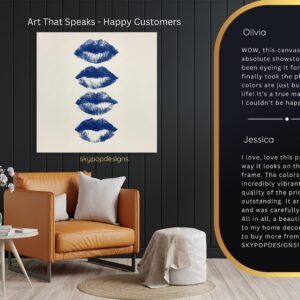 Blue Lips Art