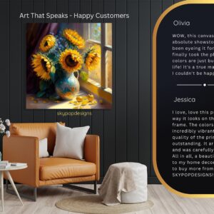 Sunflower Bee Art
