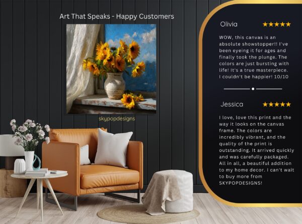 Sunflower Vase Art