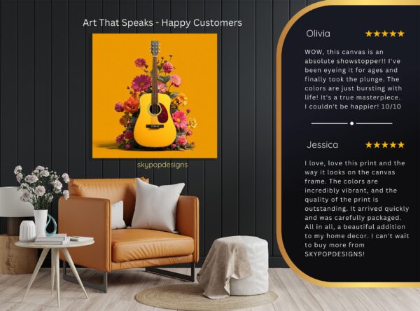 Guitar Flower Art