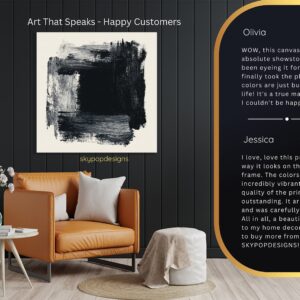 Black Brushstroke Art