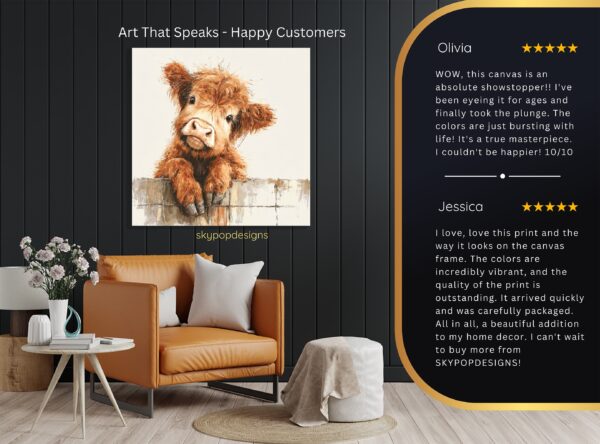 Highland Cow Art