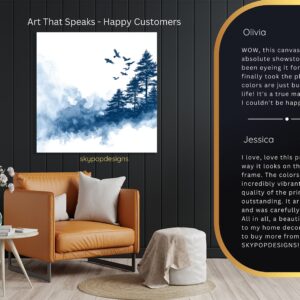 Flying Birds Forest Art