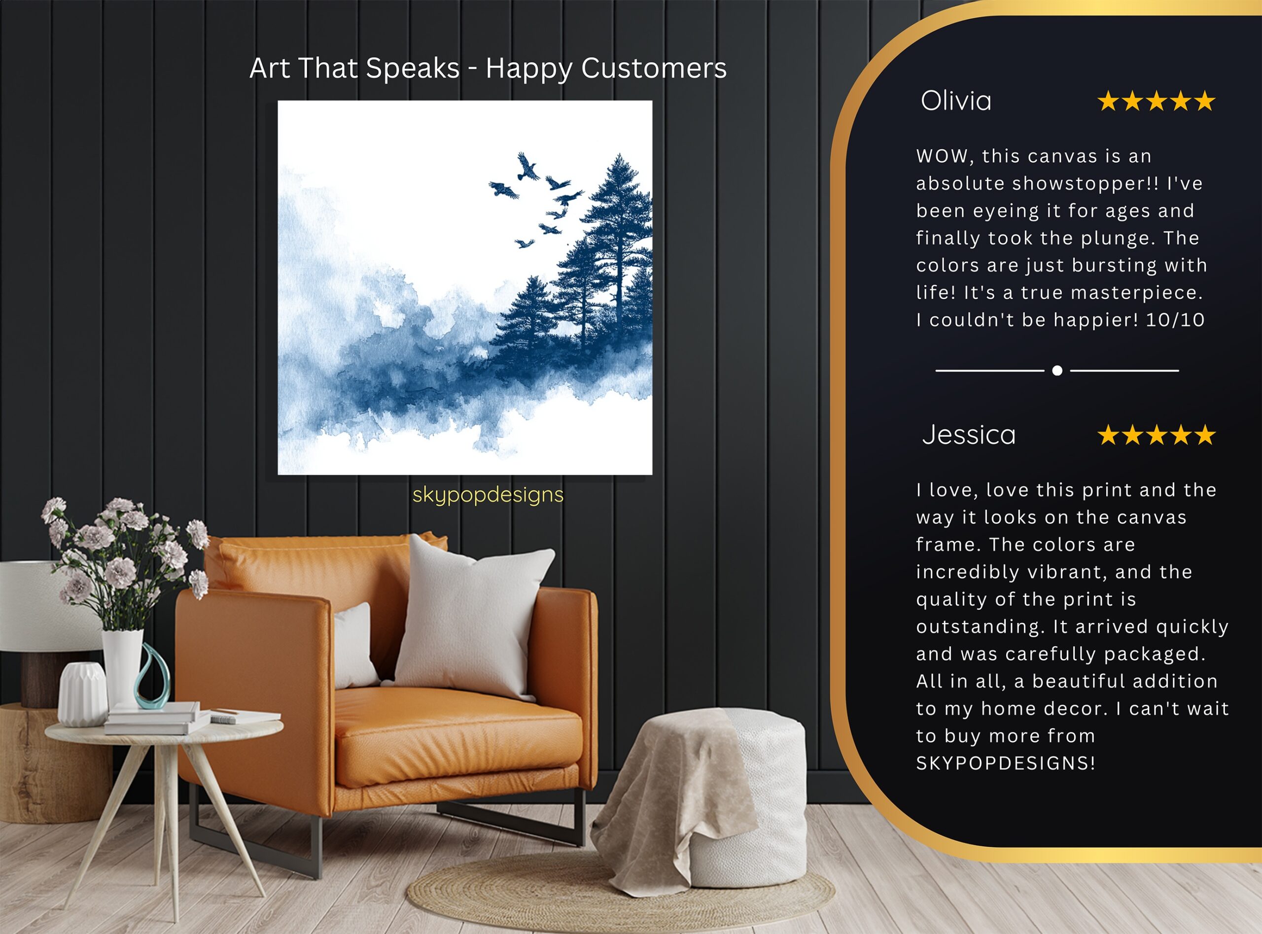 8.jpg Flying Birds Forest Art