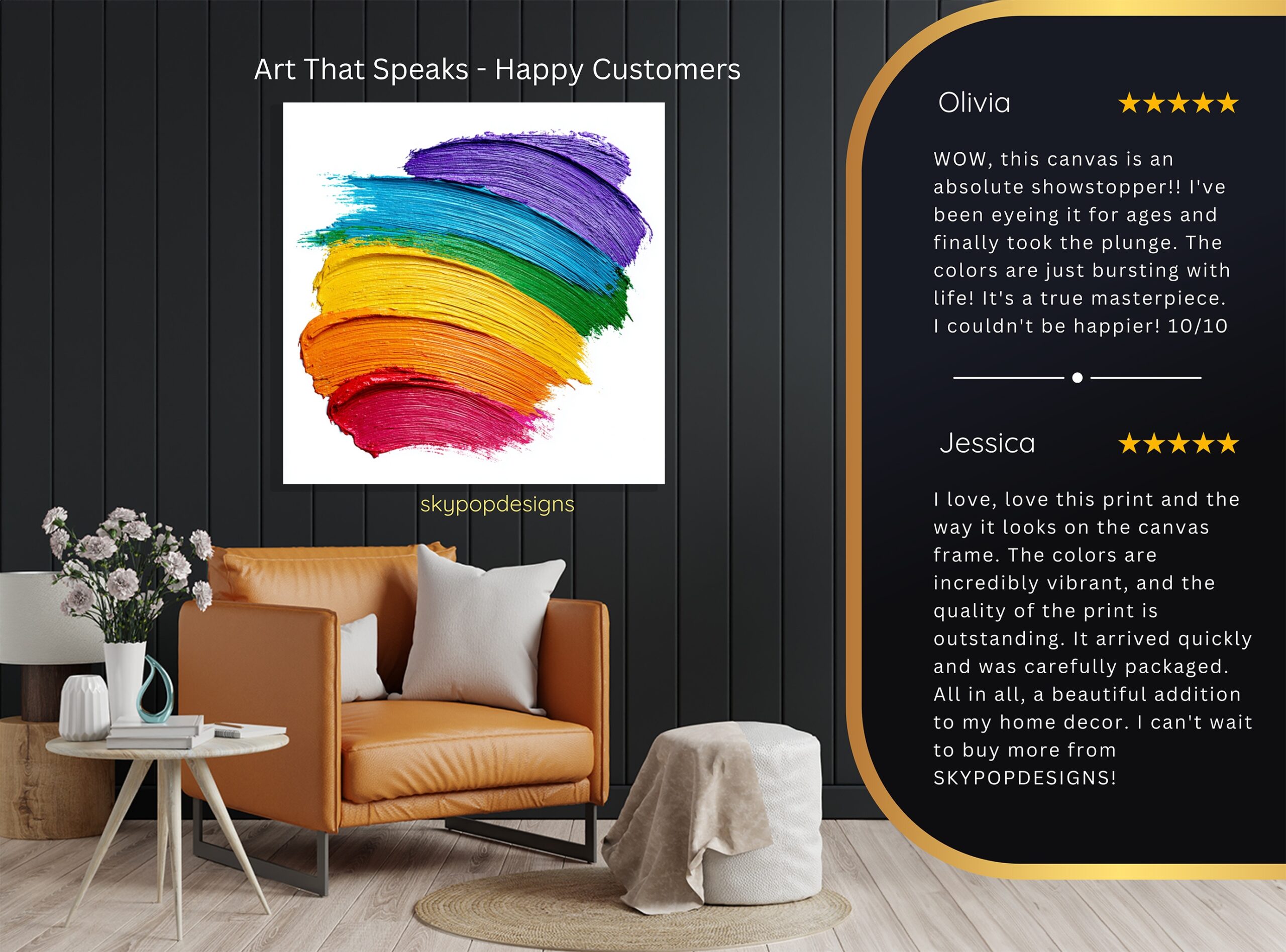 8.jpg Rainbow Brush Strokes Art