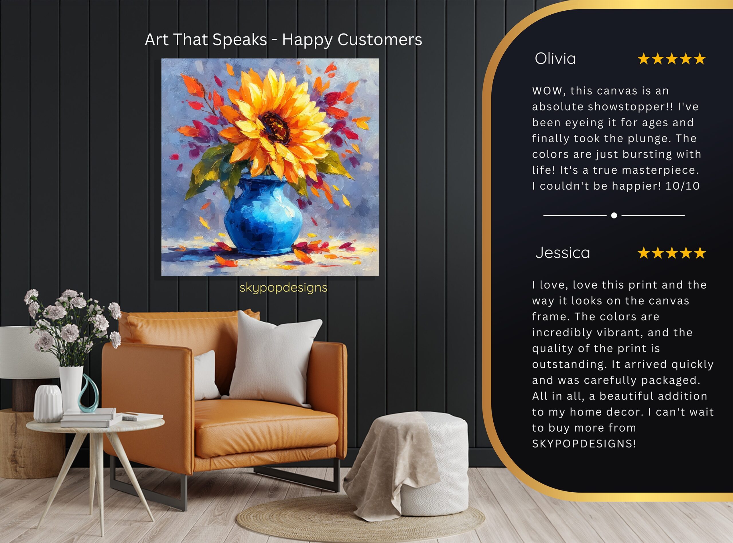 8.jpg Sunflower Vase Art
