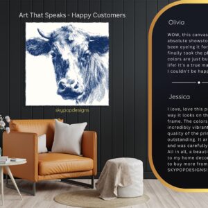 Blue Cow Art