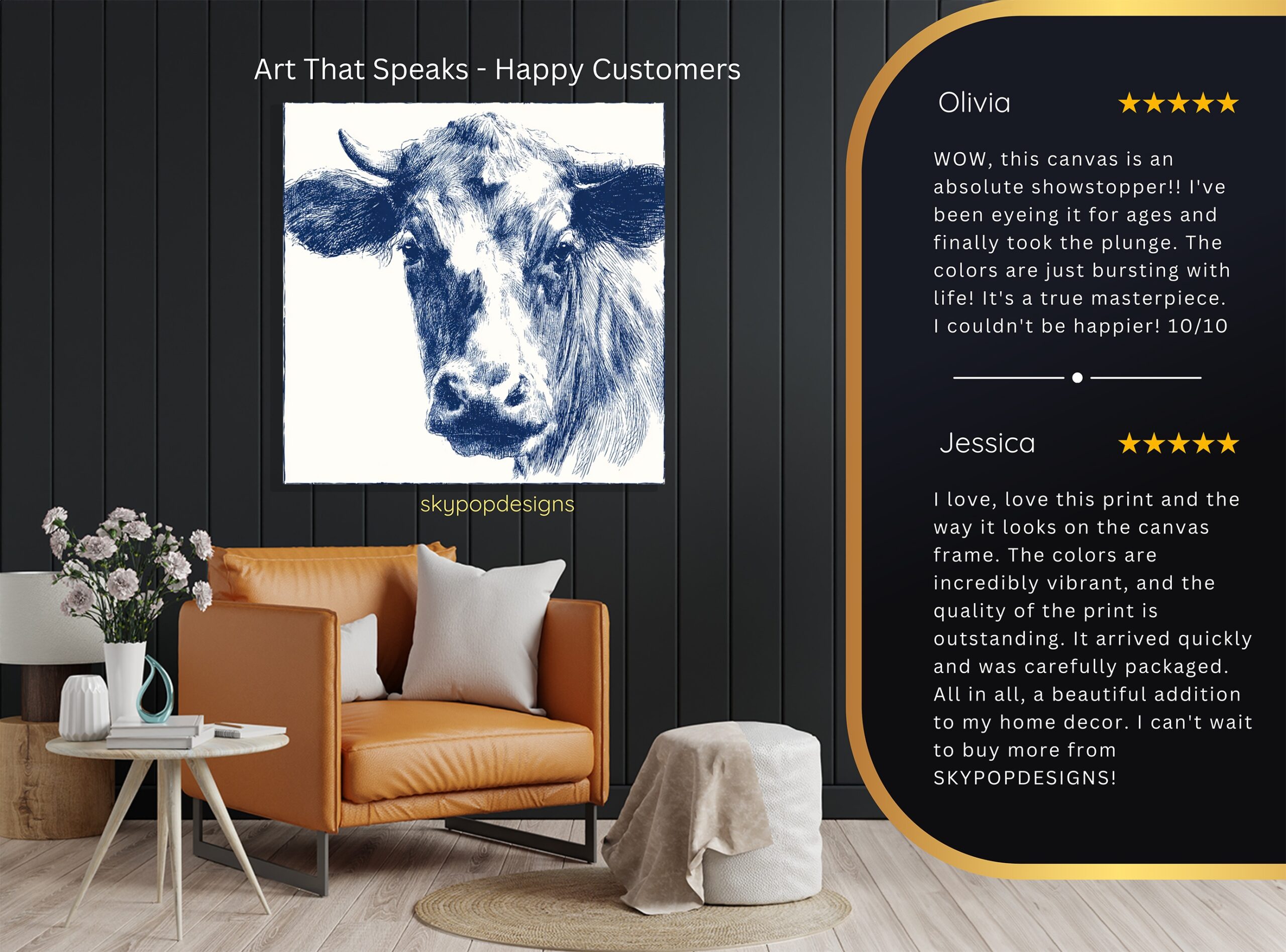 8.jpg Blue Cow Art