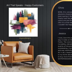 Color Block Brush Stroke Art