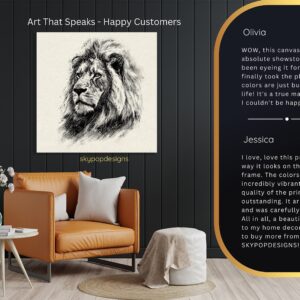 Lion Portrait Art
