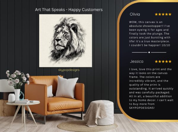 Lion Portrait Art