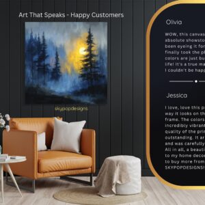 Moonlit Forest Art