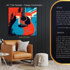 British Rock Guitar Art