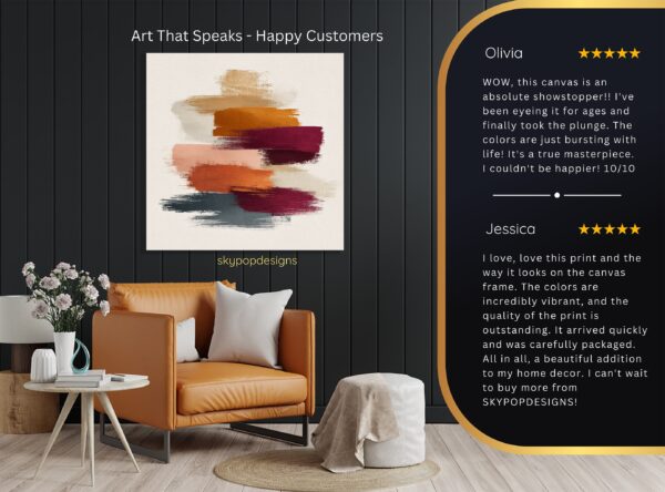 Autumn Brush Strokes Art