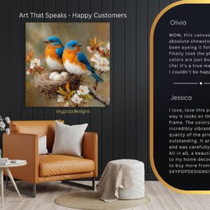 Bluebird Nest Art