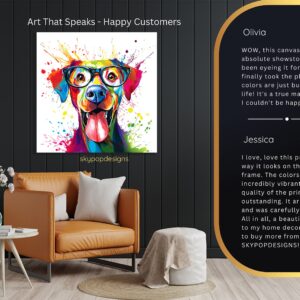 Colorful Dog Art