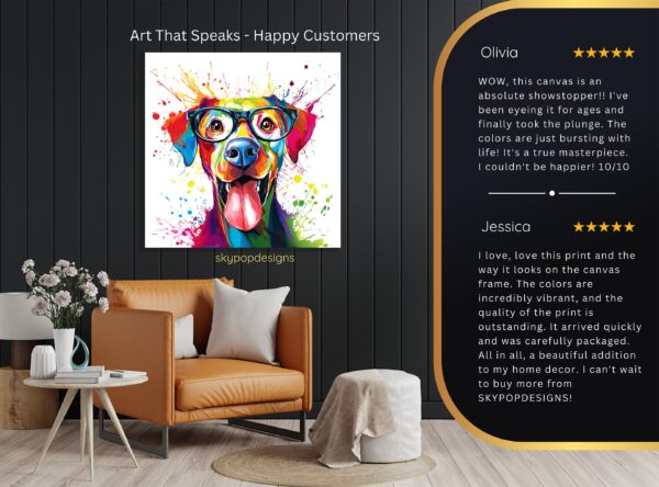 Colorful Dog Art