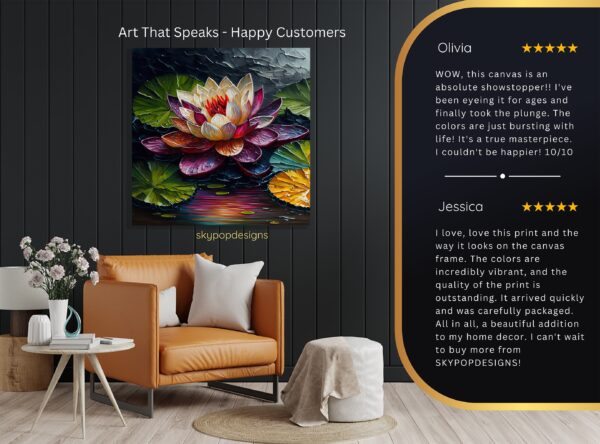 Water Lily Pond Art