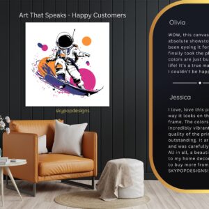 Astronaut Skater Art