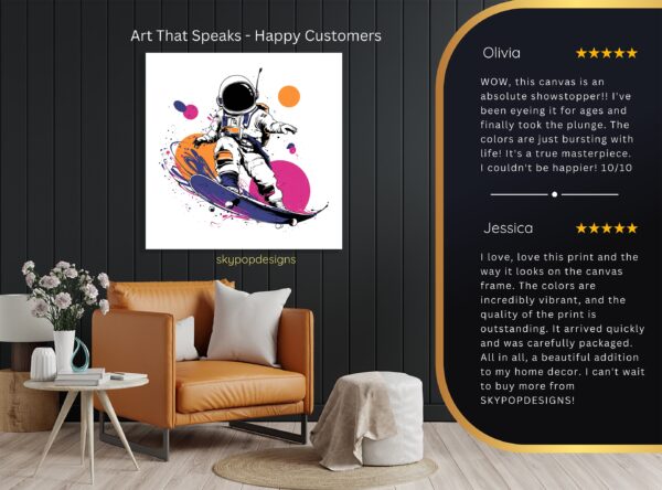 Astronaut Skater Art