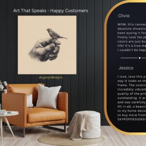 Bird on Hand Art