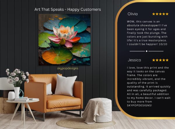 Water Lily Bloom Art