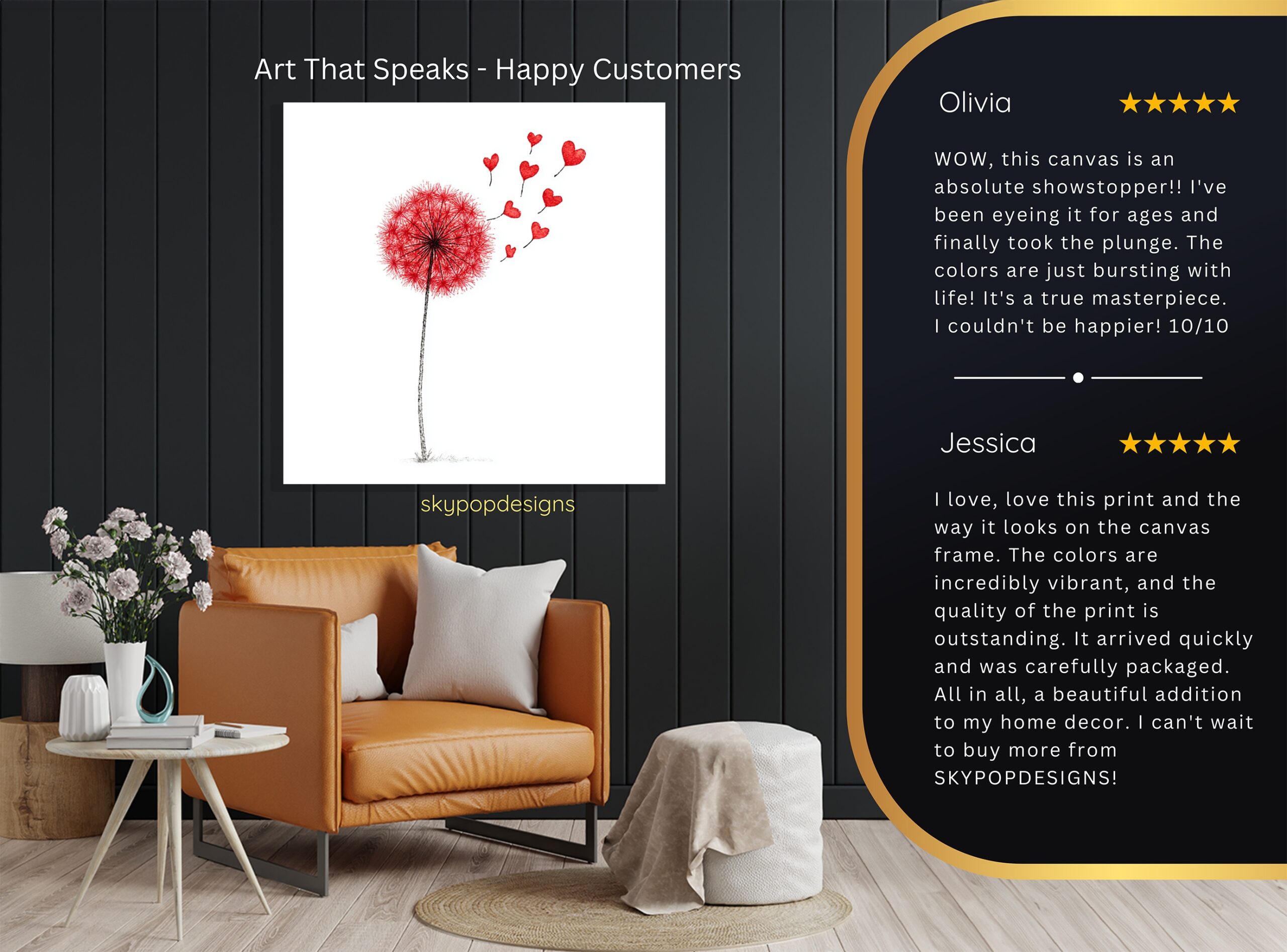 8.jpg Red Dandelion Heart Art