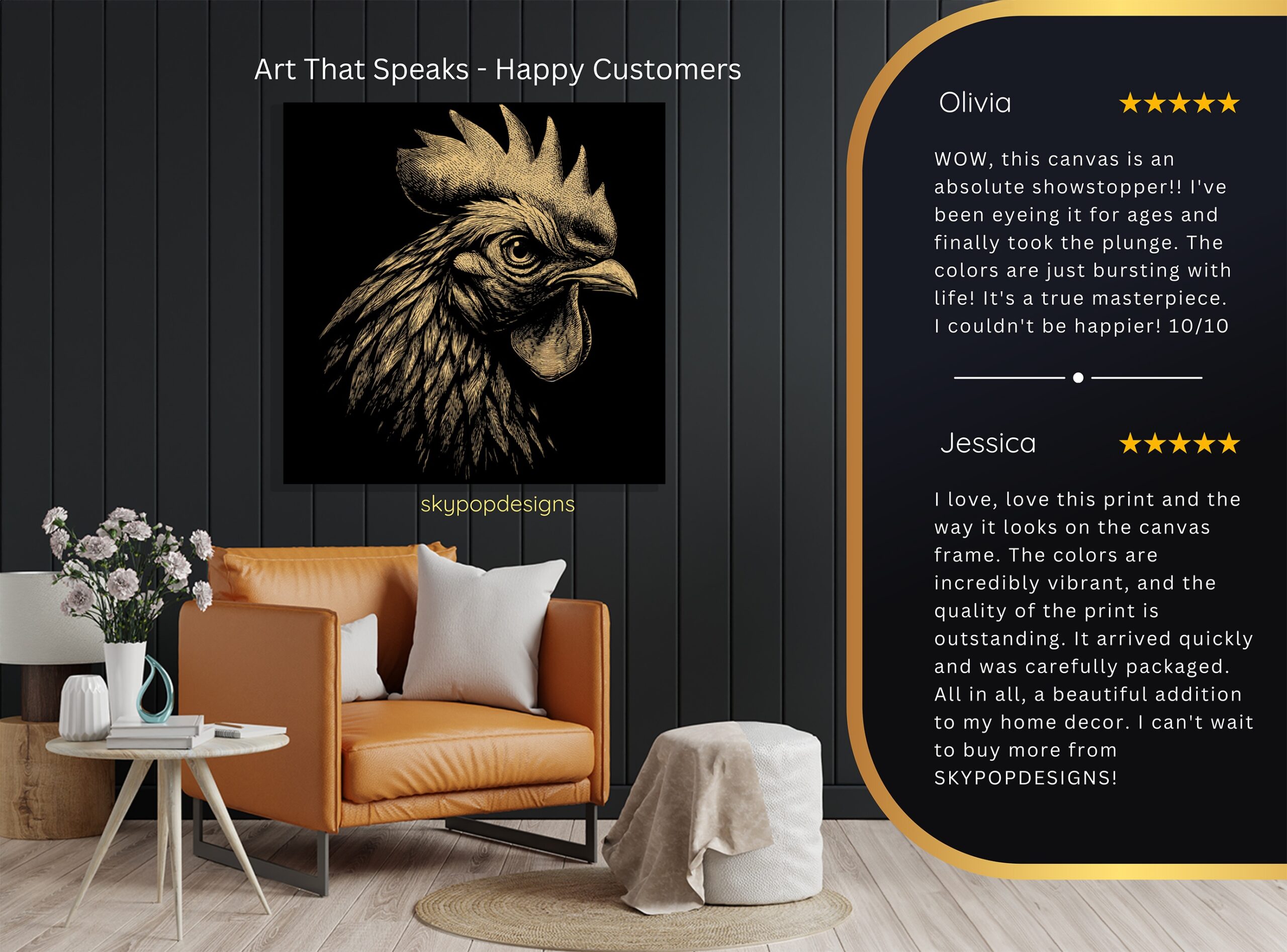 8.jpg Rooster Art