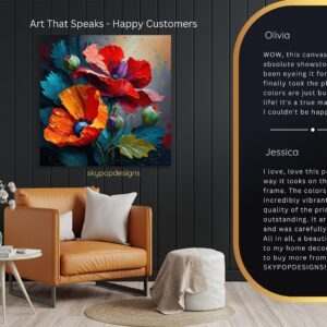 Vibrant Poppy Bloom Art
