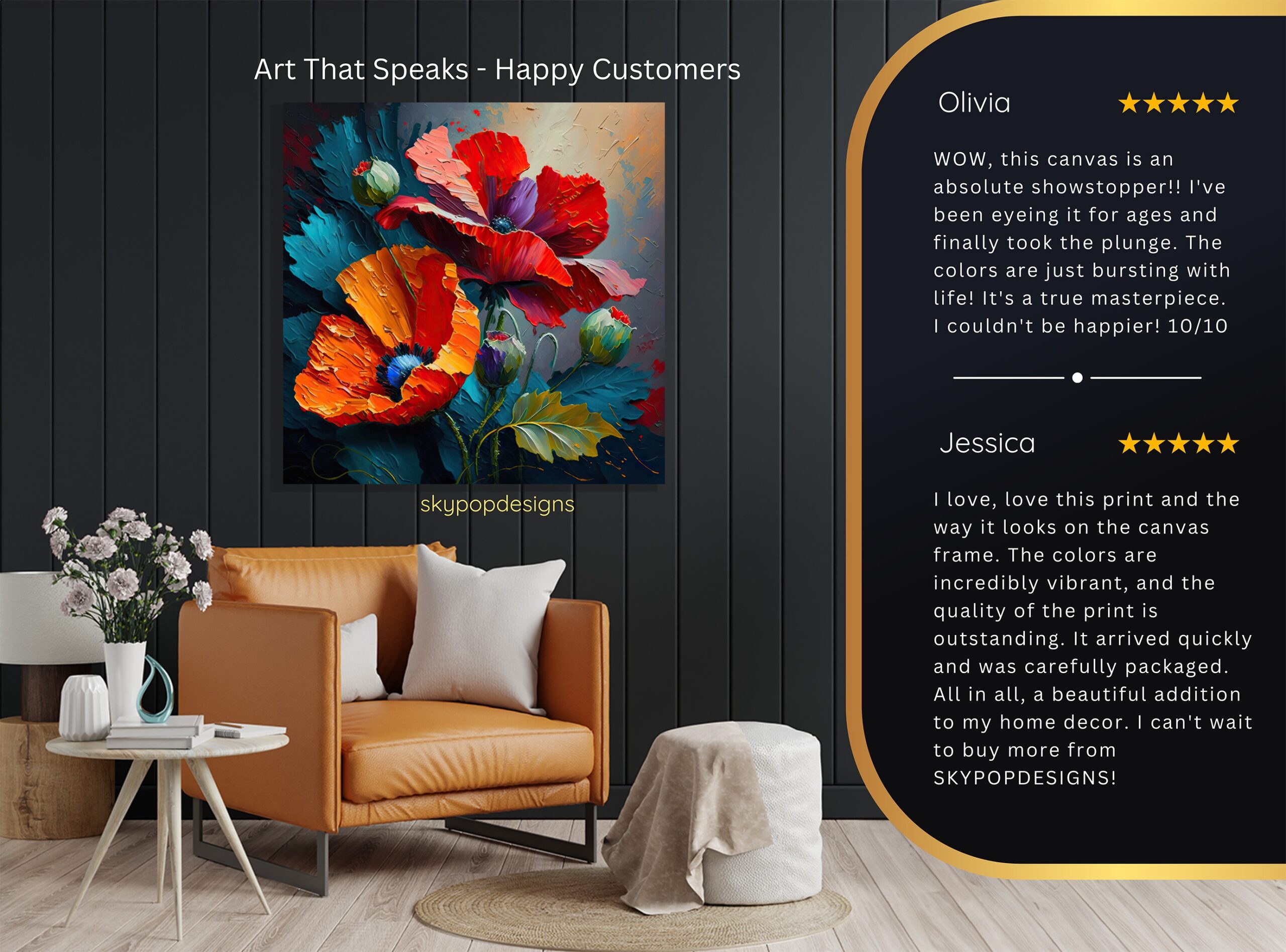 8.jpg Vibrant Poppy Bloom Art
