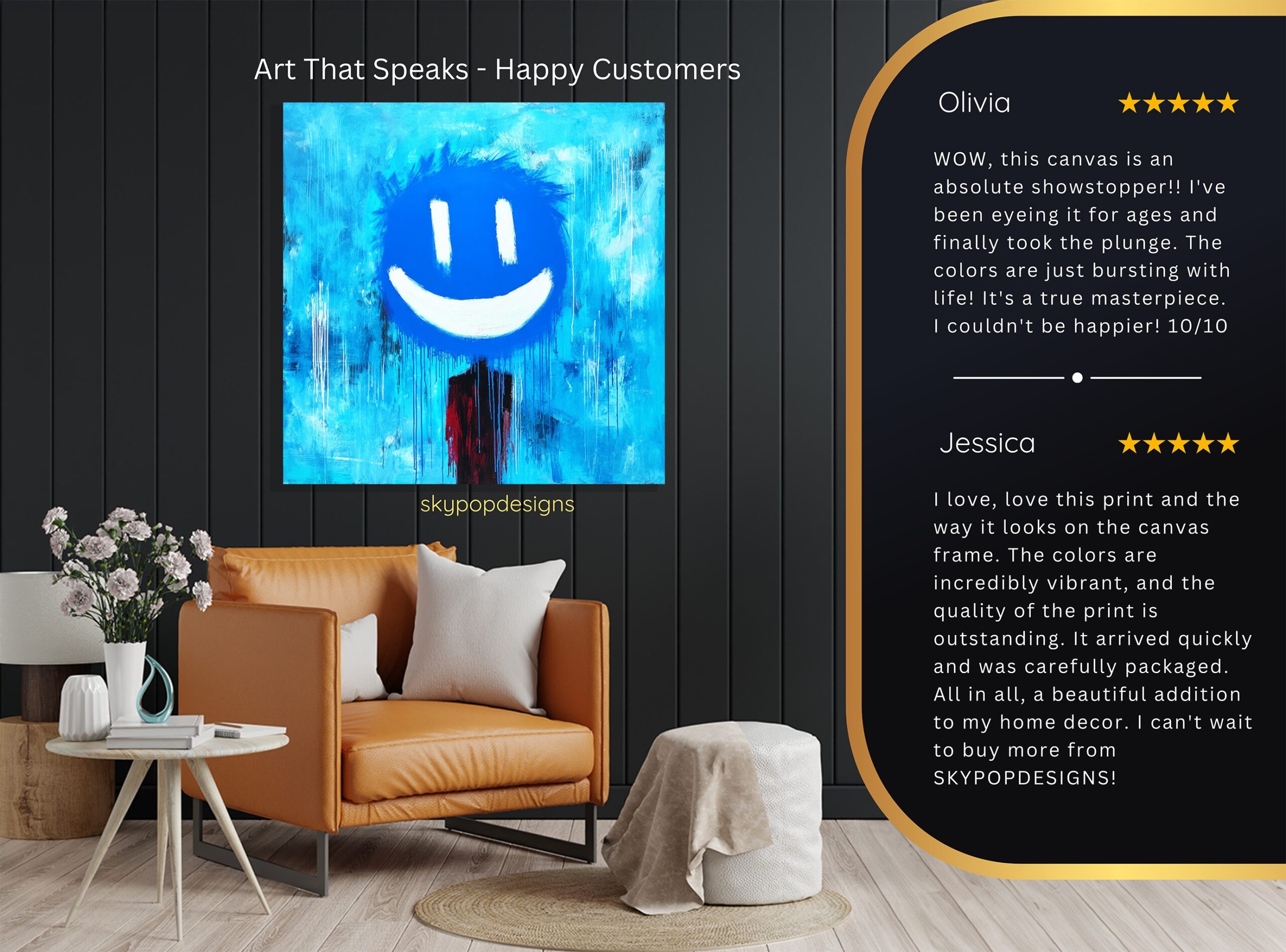 8.jpg Blue Smiley Face Art