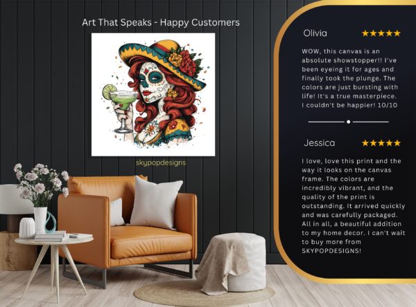 Day of the Dead Margarita Art